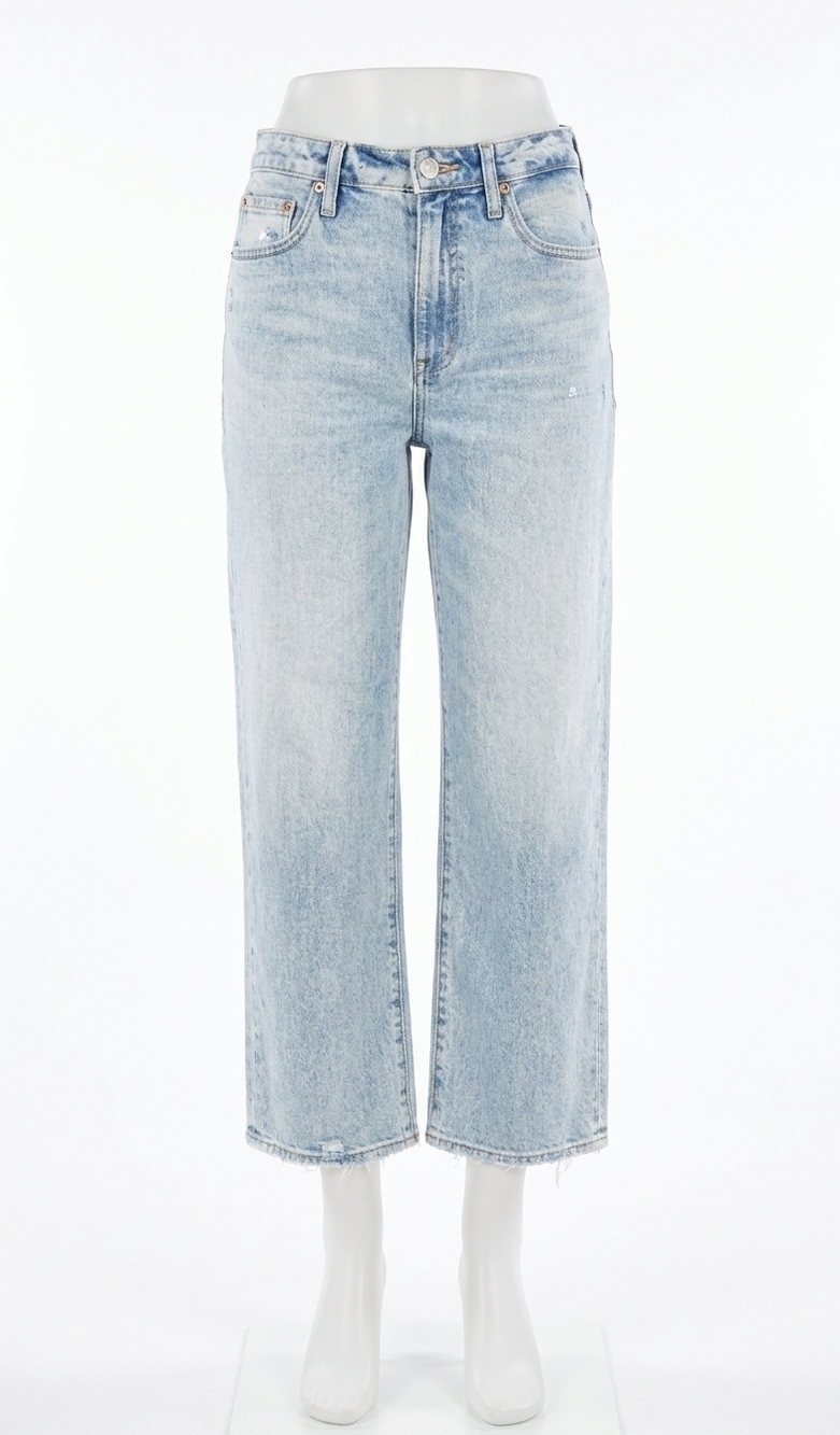 NEW DAZE sundaze high rise utility crop dad jeans in sun kissed vintage wash